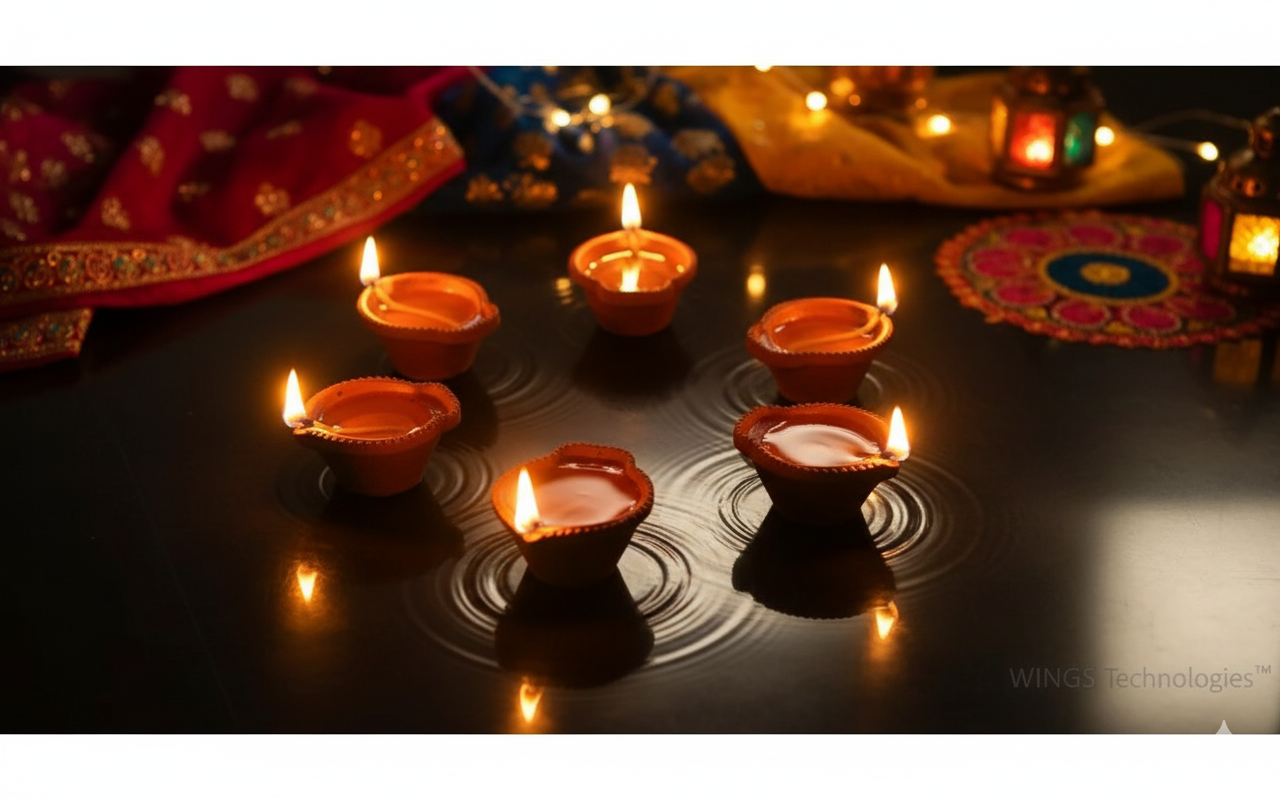 Diwali Light Water Sensor Diyas (Pack of 12 Diyas)