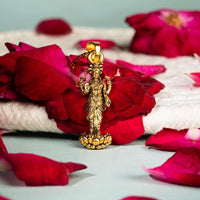 Gold Plated Laxmi Mataji Pendant with Chain