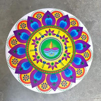 Diwali Rangoli Stickers Small Diya
