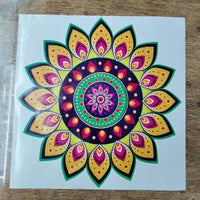 Diwali Rangoli Stickers Floral
