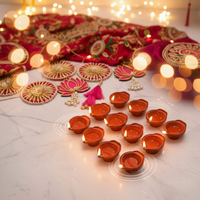 Diwali Light Water Sensor Diyas (Pack of 12 Diyas)